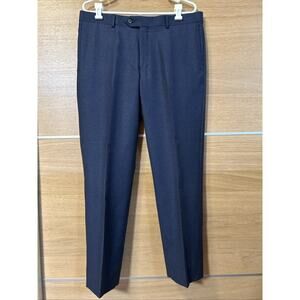 Nordstrom lined Wool Dress Pants Men's sz 36 W (35" x 29") Trousers Heather Blue